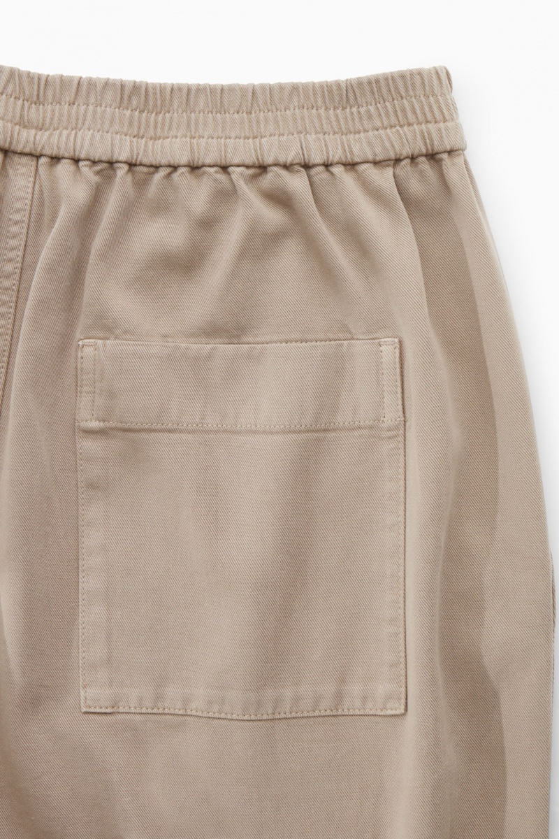 Pánské Kalhoty COS Elasticated Twill Šedé | KNOL-98061