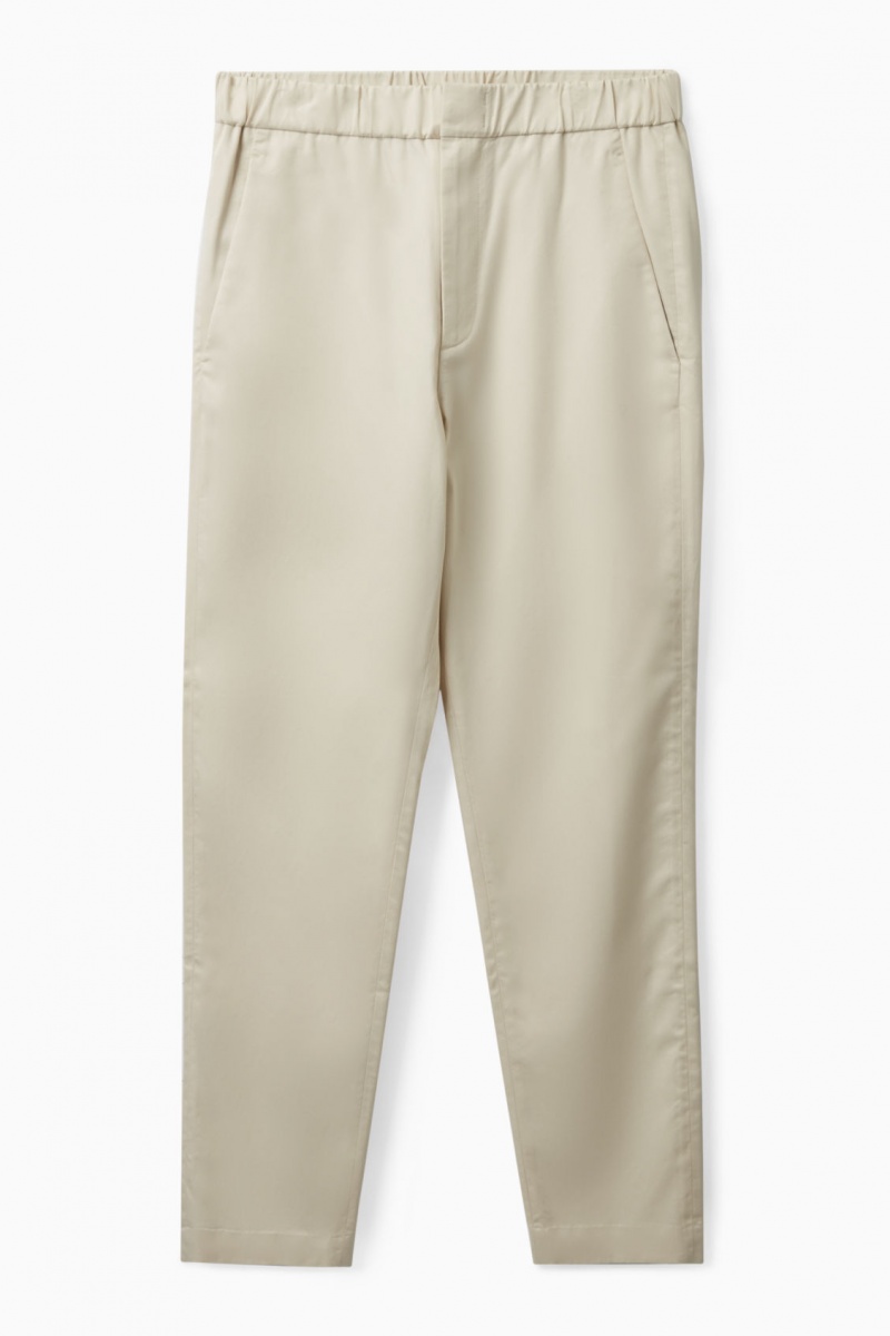 Pánské Kalhoty COS Regular-Fit Tapered Béžový | THJW-70921