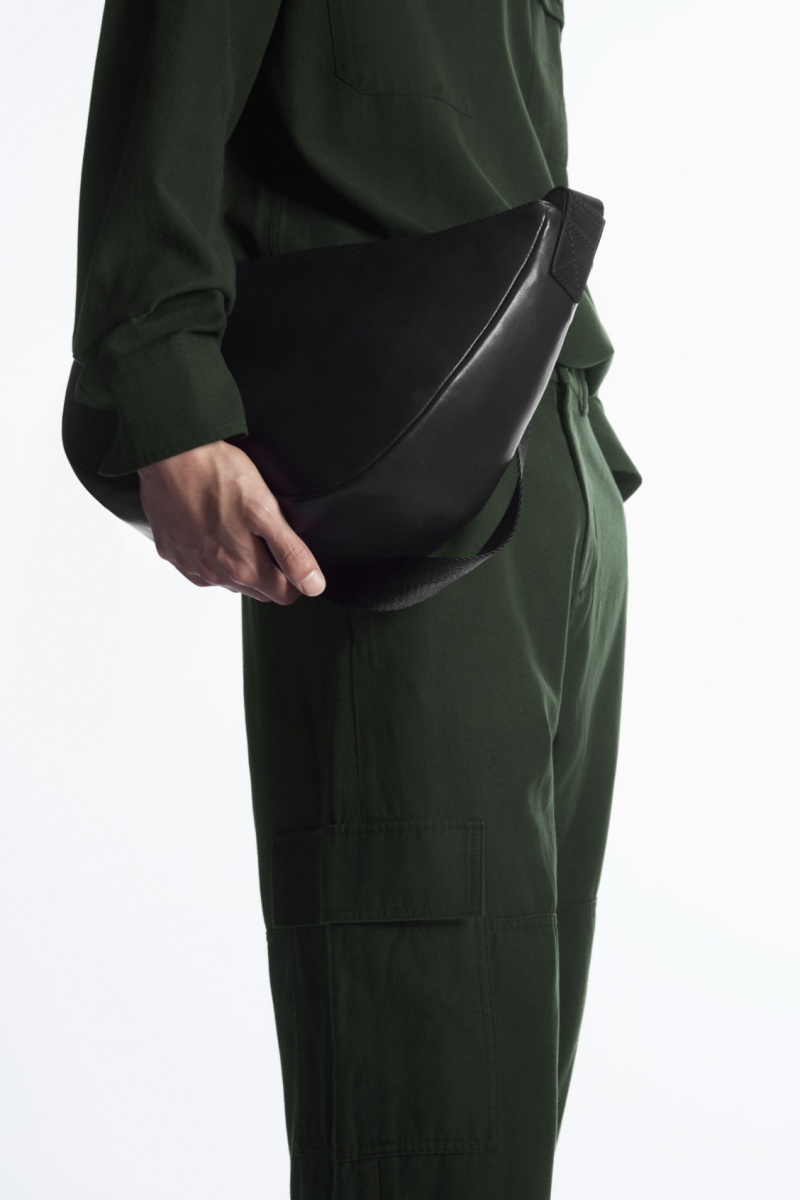 Pánské Kalhoty COS Tapered Utility Tmavě Zelene | RGZY-93126