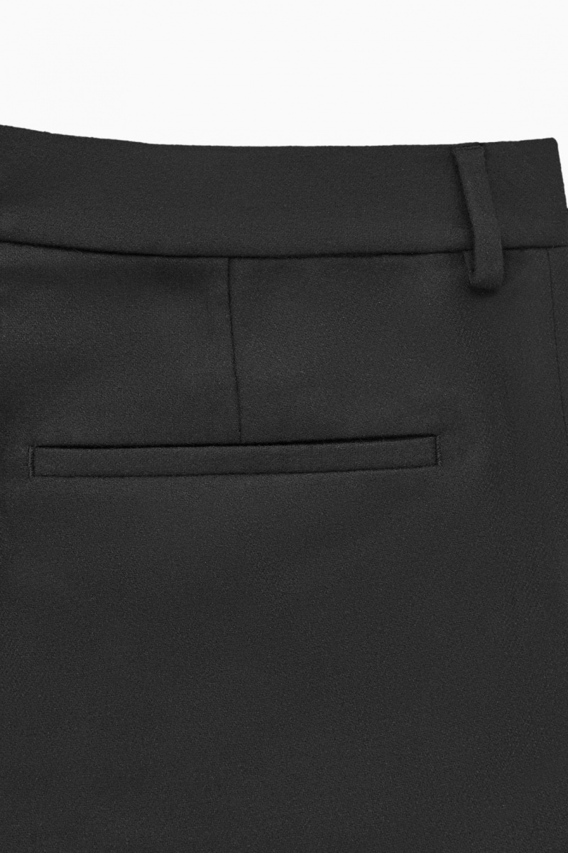 Pánské Kalhoty COS Tapered Vlna Černé | KNFX-51792