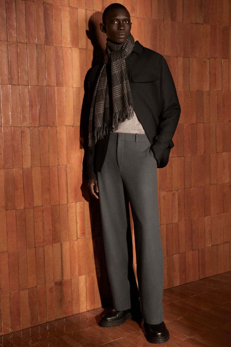 Pánské Kalhoty COS Vlna-Blend Relaxed Tailored Tmavě Zelene | XMPB-12637
