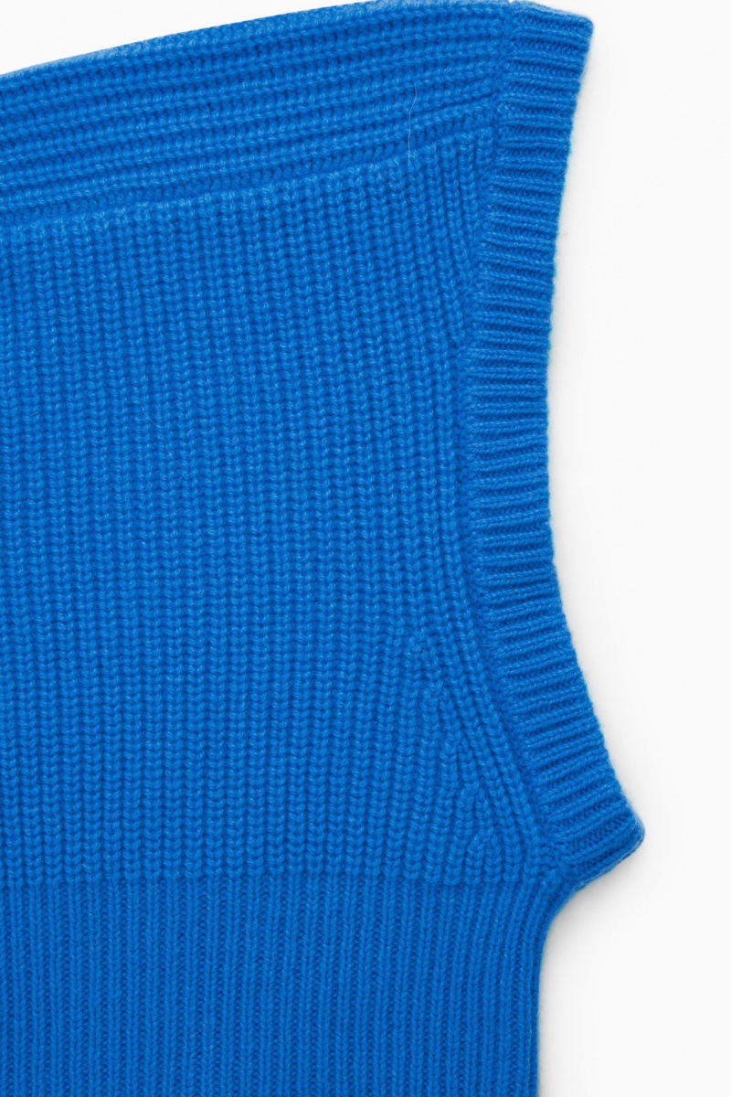 Pánské Klobouky COS Cashmere Balaclava Blankyt | MEJD-64953