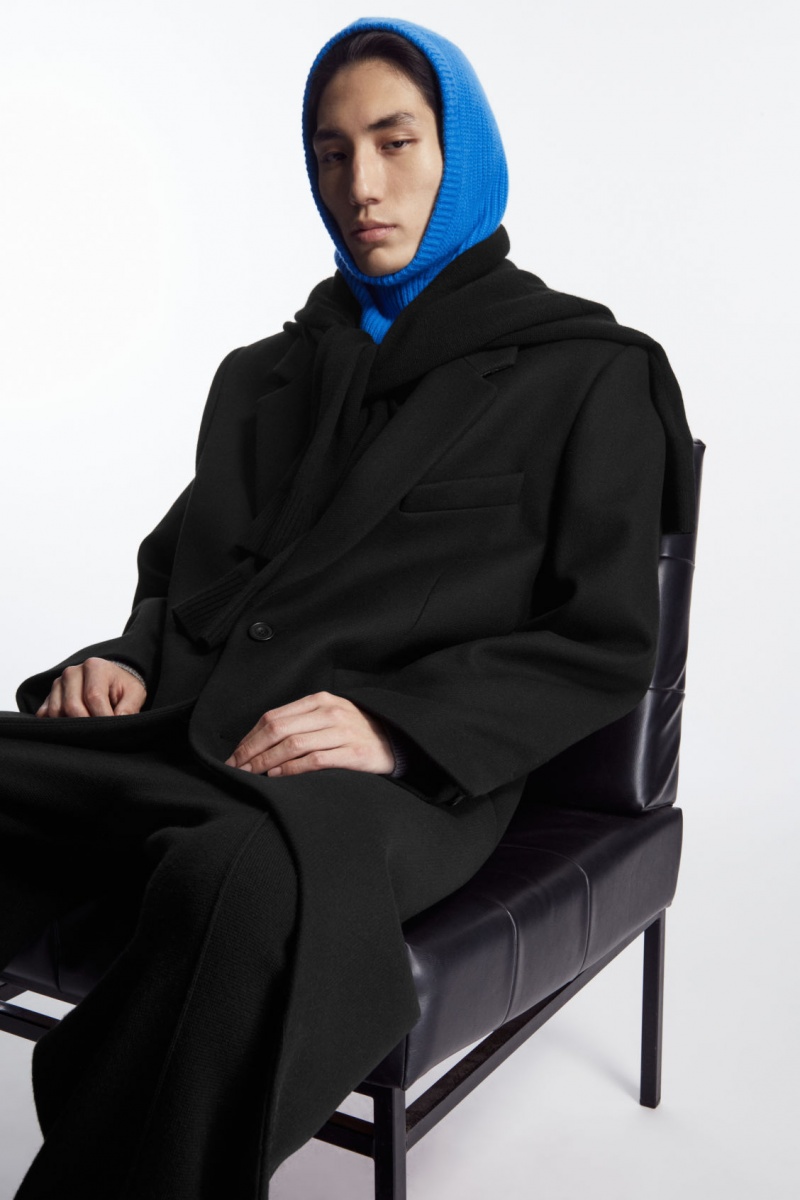 Pánské Klobouky COS Cashmere Balaclava Blankyt | MEJD-64953