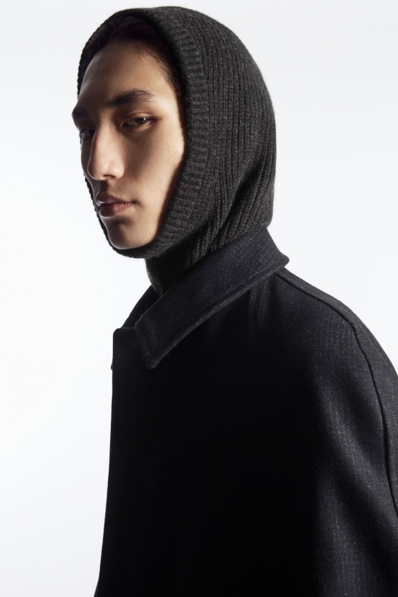 Pánské Klobouky COS Cashmere Balaclava Šedé | COQH-25841