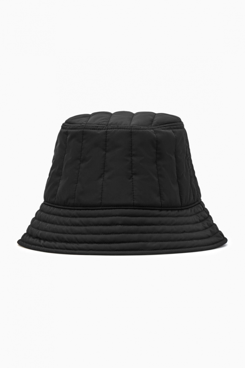 Pánské Klobouky COS Prošívaný Bucket Černé | KRYO-92634