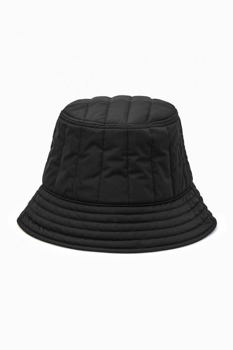 Pánské Klobouky COS Prošívaný Bucket Černé | KRYO-92634