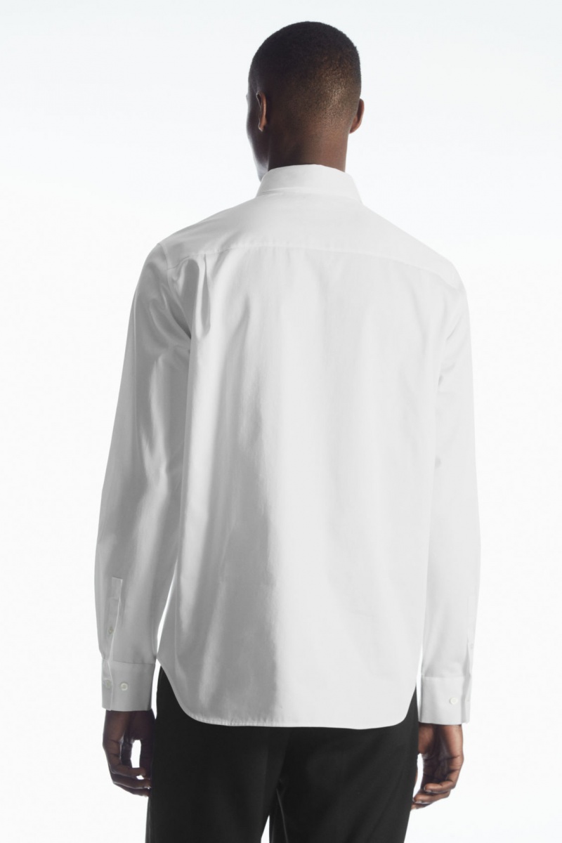 Pánské Košile COS Patch-Pocket Regular Bílé | VRZX-68034