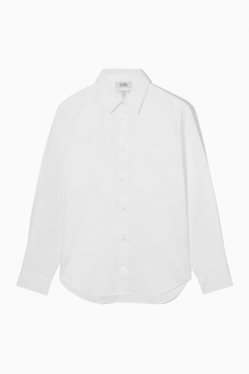 Pánské Košile COS Patch-Pocket Regular Bílé | VRZX-68034