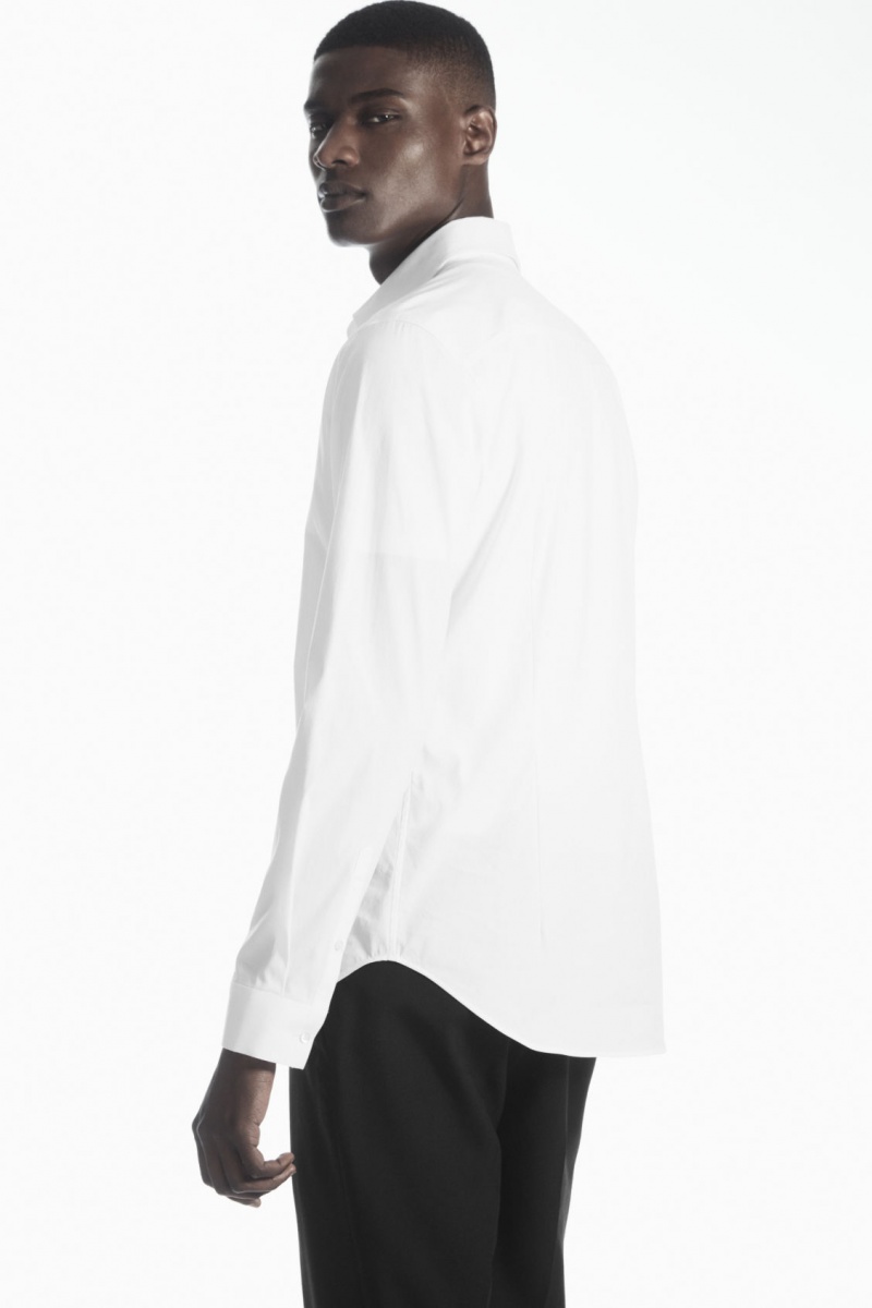 Pánské Košile COS Tailored Poplin Slim Bílé | QTBP-71026