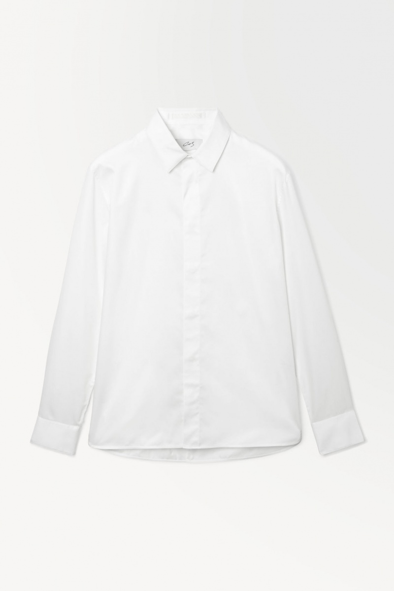 Pánské Košile COS The Essential Tailored Bílé | ACVX-28549