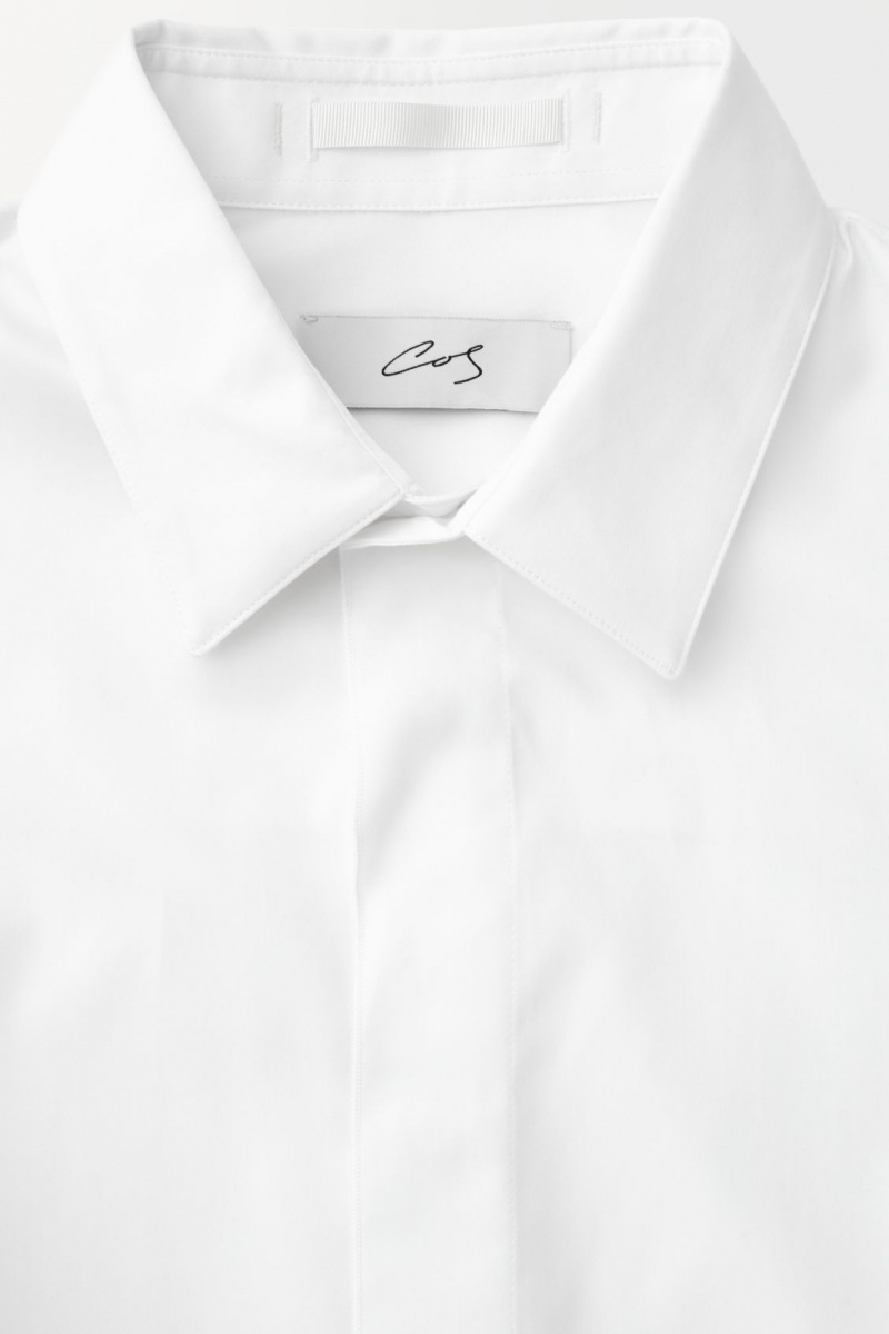 Pánské Košile COS The Essential Tailored Bílé | ACVX-28549