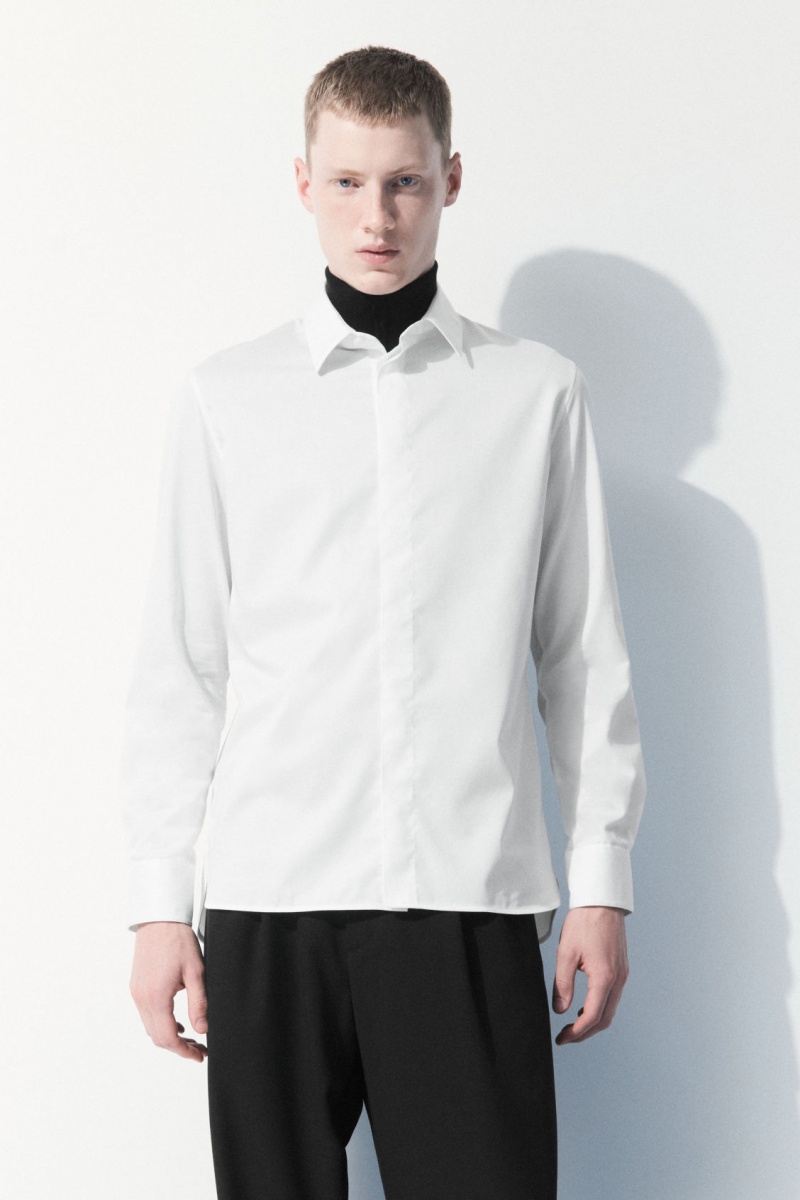 Pánské Košile COS The Essential Tailored Bílé | ACVX-28549