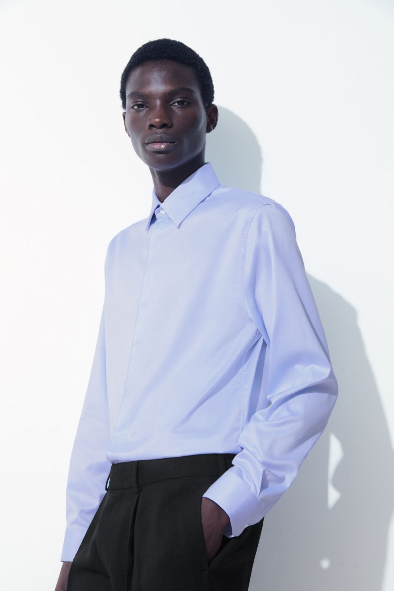 Pánské Košile COS The Minimal Tailored Světle Blankyt | QSCP-20614