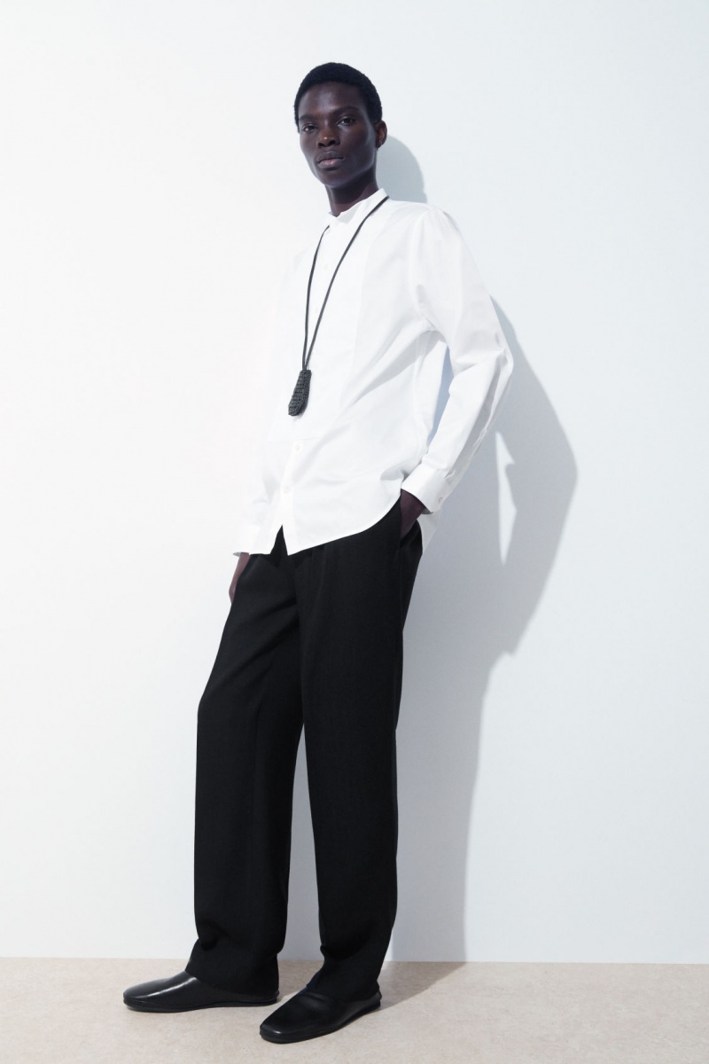 Pánské Košile COS The Poplin Tuxedo Bílé | GEVY-62143