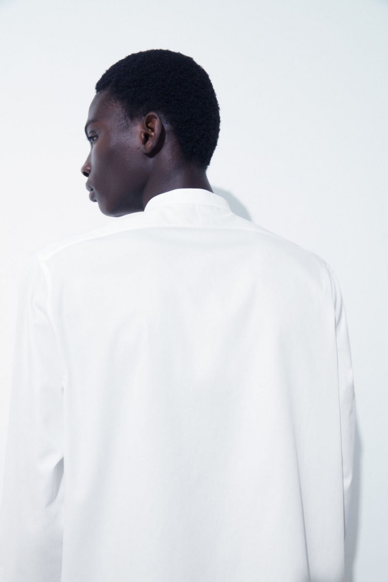 Pánské Košile COS The Poplin Tuxedo Bílé | GEVY-62143