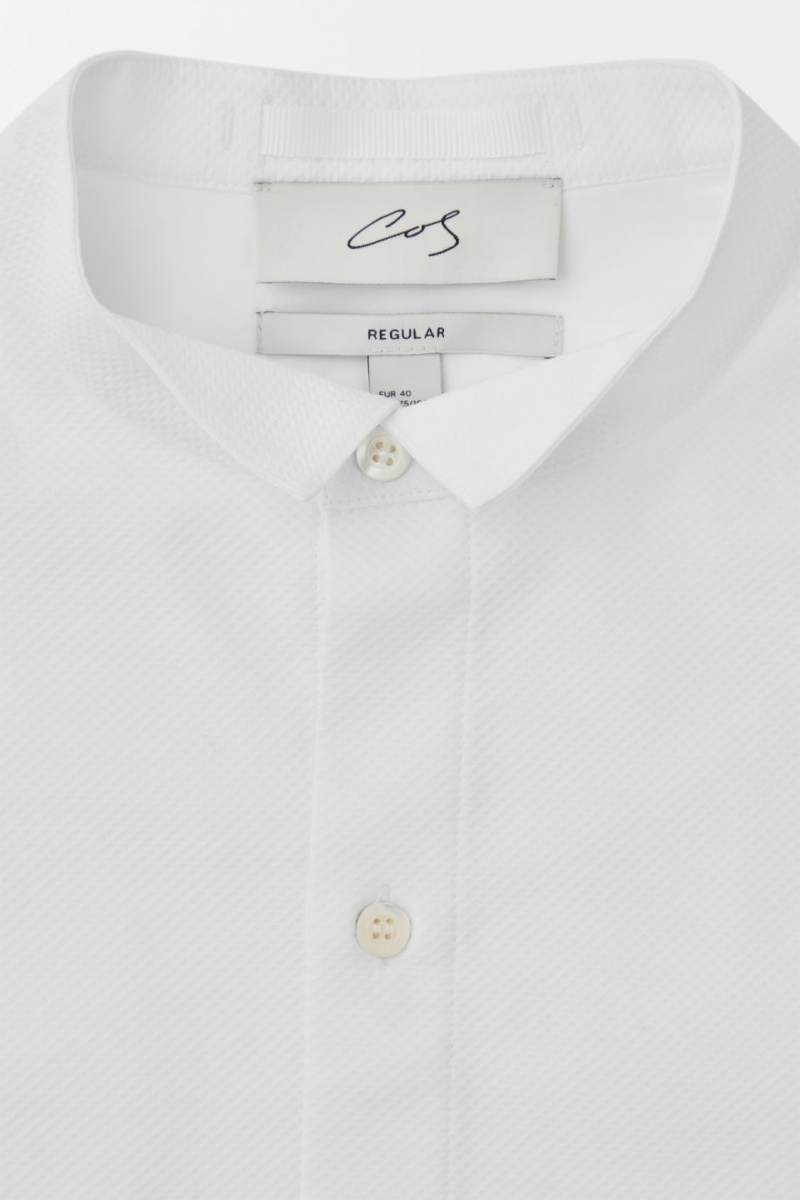 Pánské Košile COS The Poplin Tuxedo Bílé | GEVY-62143