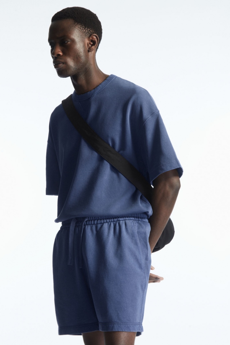 Pánské Kraťasy COS Jersey Drawstring Tmavě Blankyt | BZPS-69013