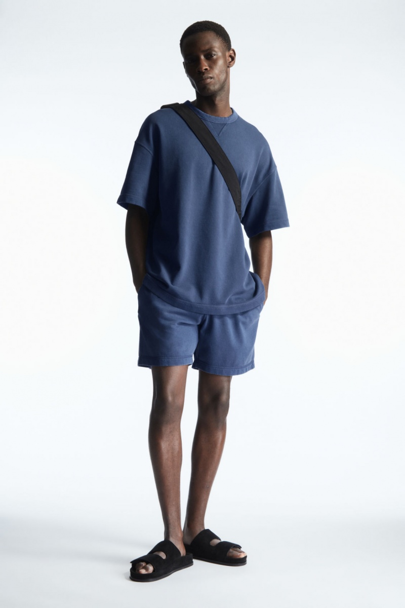 Pánské Kraťasy COS Jersey Drawstring Tmavě Blankyt | BZPS-69013