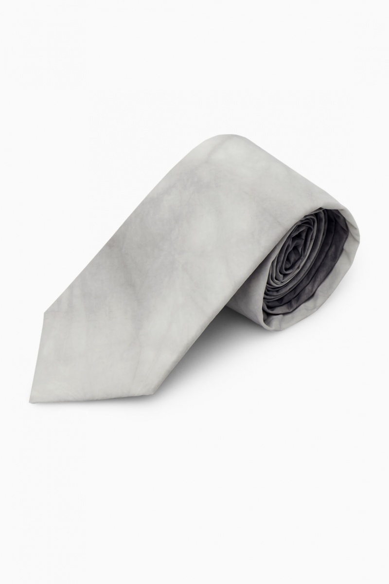 Pánské Kravaty COS Slim-Dye Print Šedé | TONE-16072
