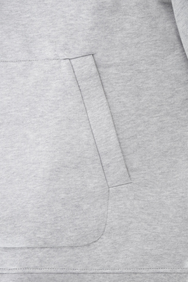 Pánské Mikina s Kapucí COS Double-Layered Jersey Šedé Bílé | TGXA-50962