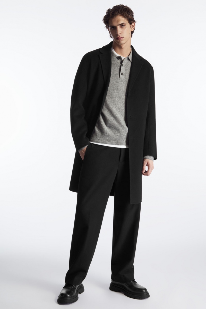 Pánské Polo Triko COS Pure Cashmere Šedé | YORD-52367