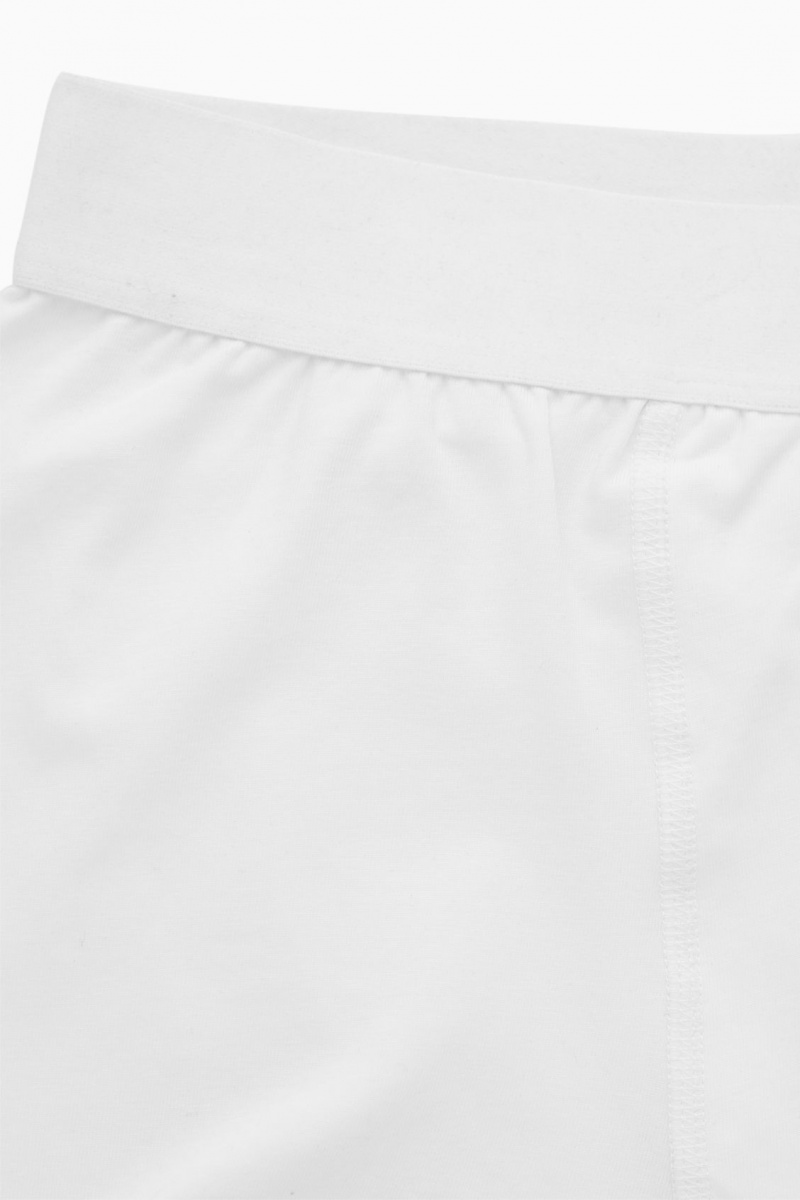 Pánské Slipy COS 3-Pack Jersey Boxerské Bílé | ZLNX-97625