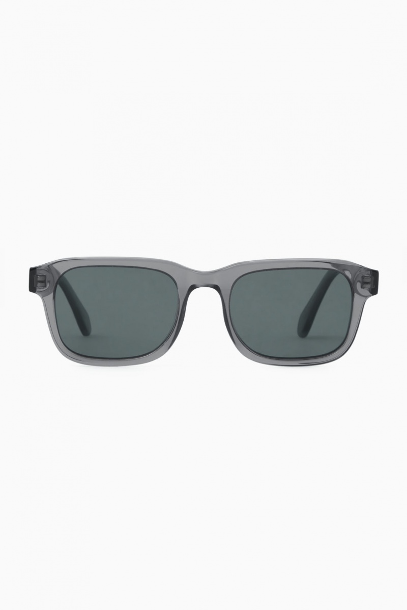 Pánské Sluneční Brýle COS Square-Frame Acetate Šedé | BAJN-81507