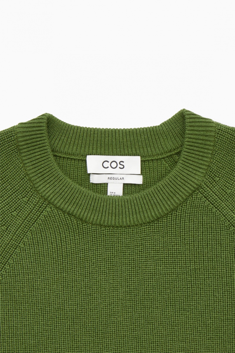 Pánské Svetry COS Crew-Neck Vlna Zelene | JTVR-51976