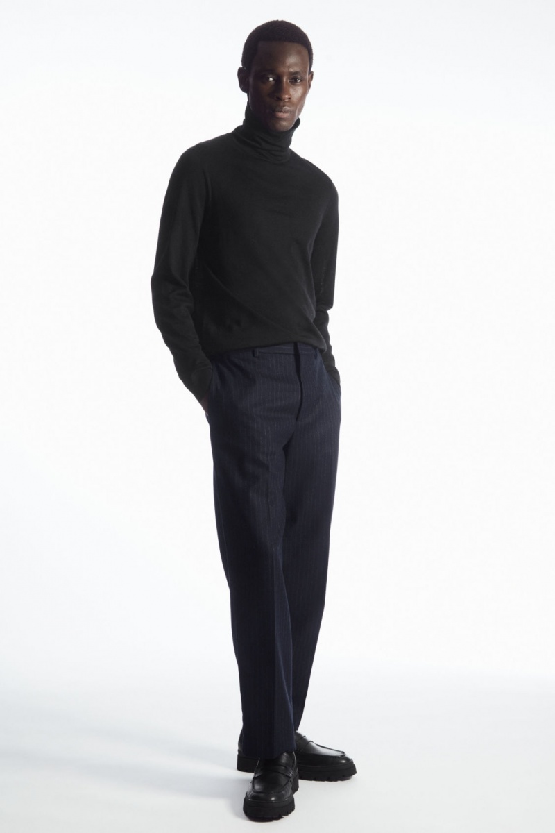 Pánské Svetry COS Merino Vlna Turtleneck Černé | YIGP-35180