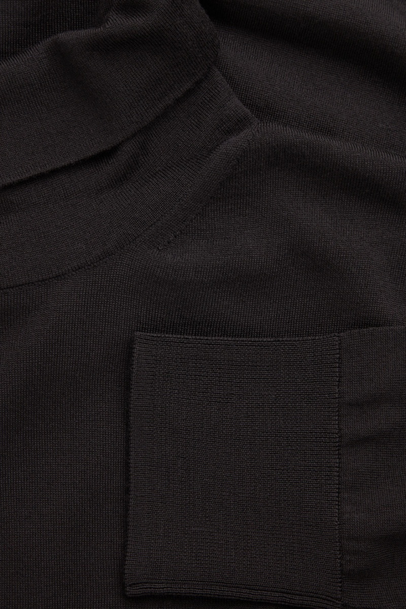 Pánské Svetry COS Merino Vlna Turtleneck Černé | YIGP-35180