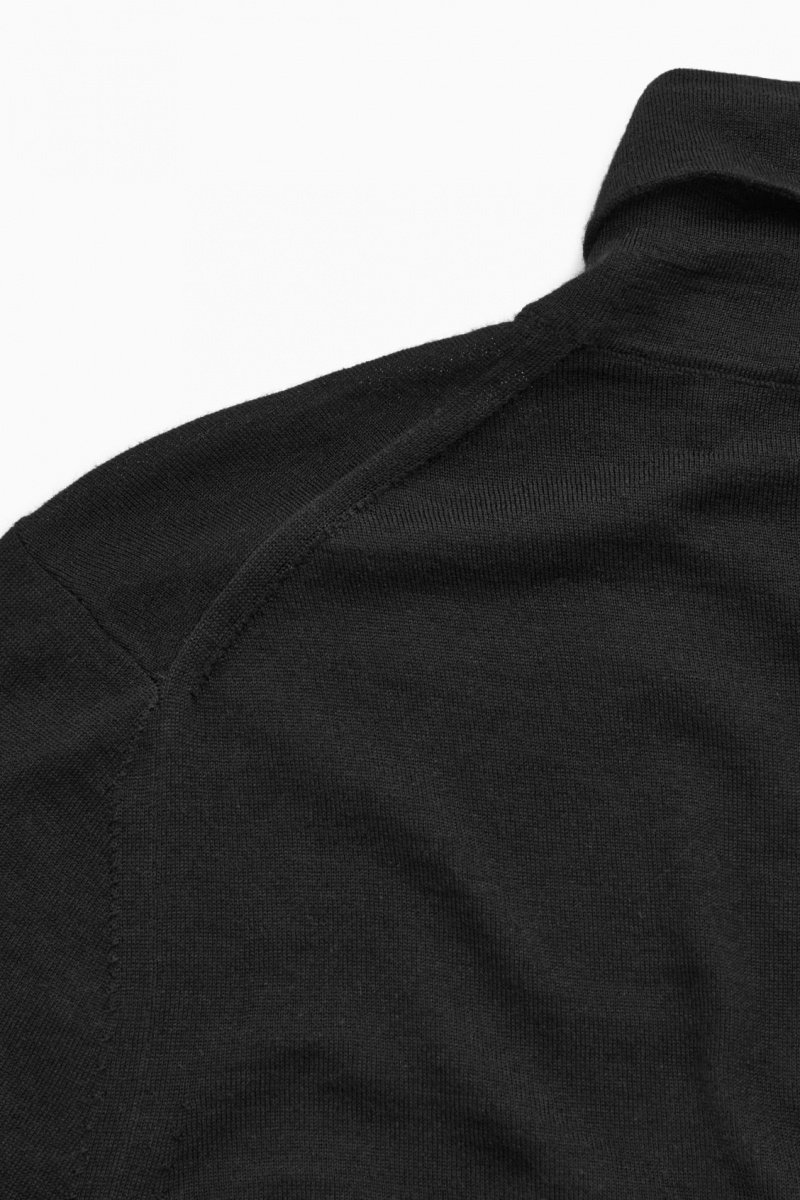 Pánské Svetry COS Merino Vlna Turtleneck Černé | YIGP-35180