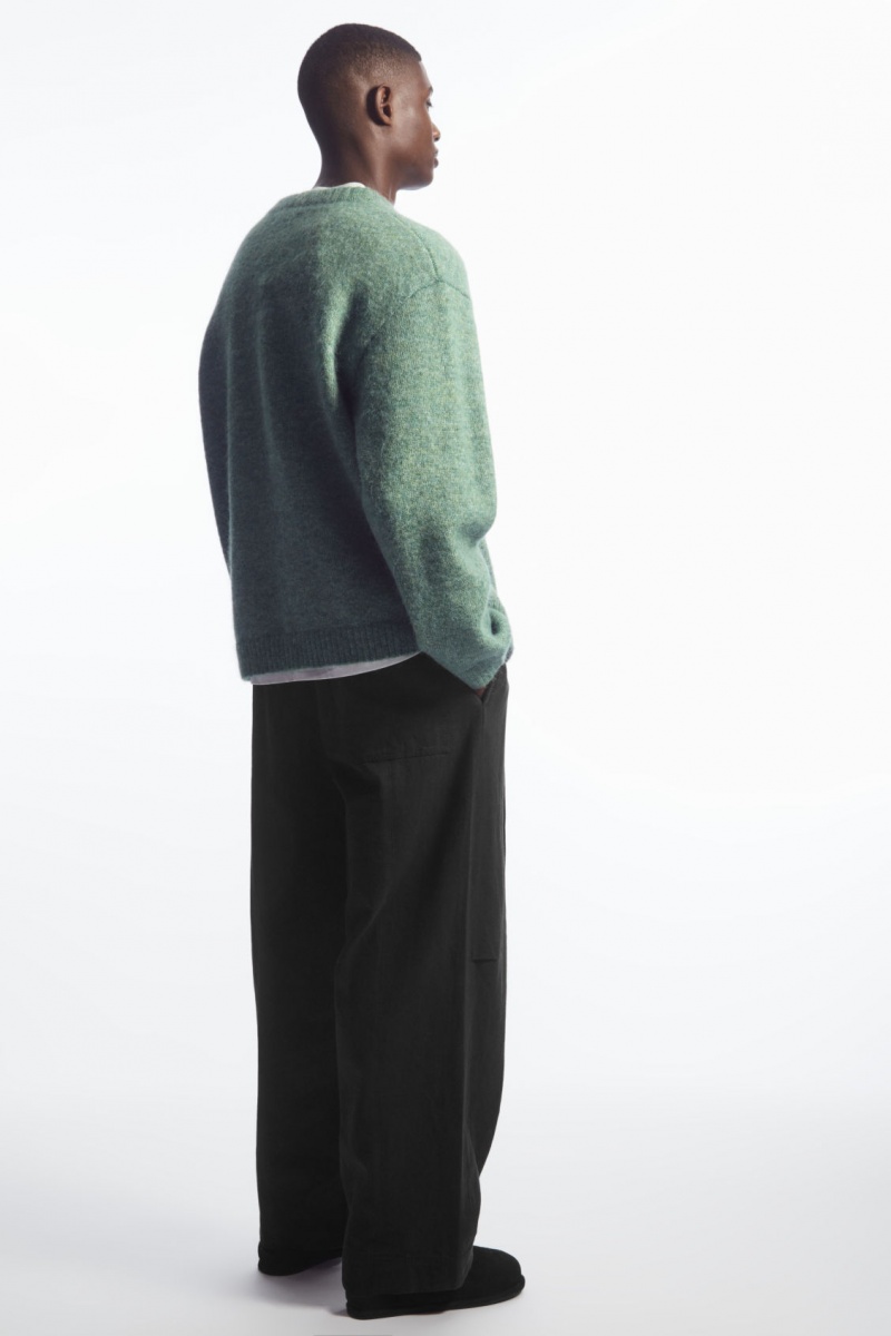 Pánské Svetry COS Oversized Alpaca-Blend Zelene | DYVR-67912