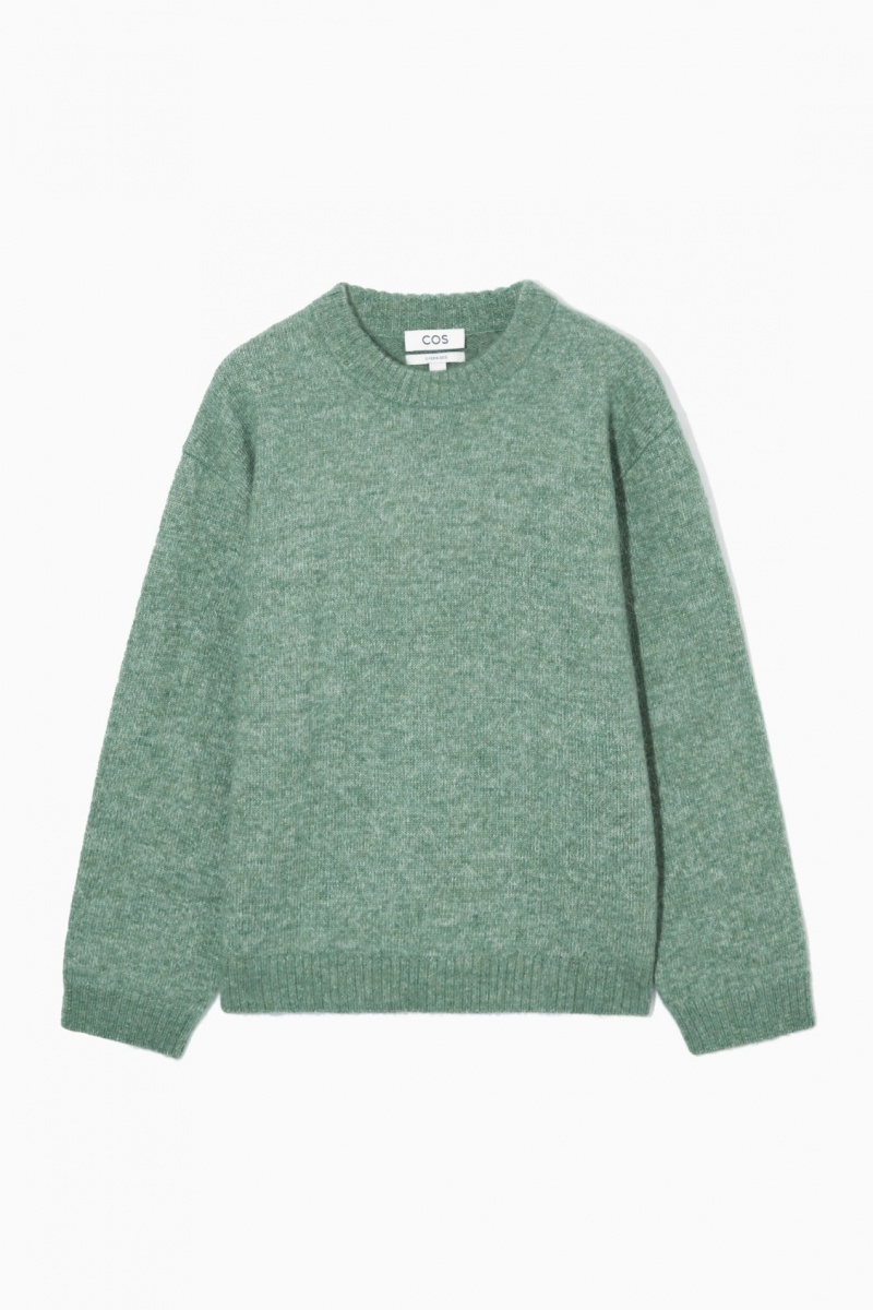 Pánské Svetry COS Oversized Alpaca-Blend Zelene | DYVR-67912