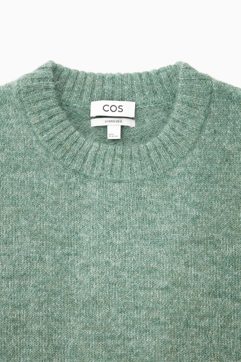 Pánské Svetry COS Oversized Alpaca-Blend Zelene | DYVR-67912