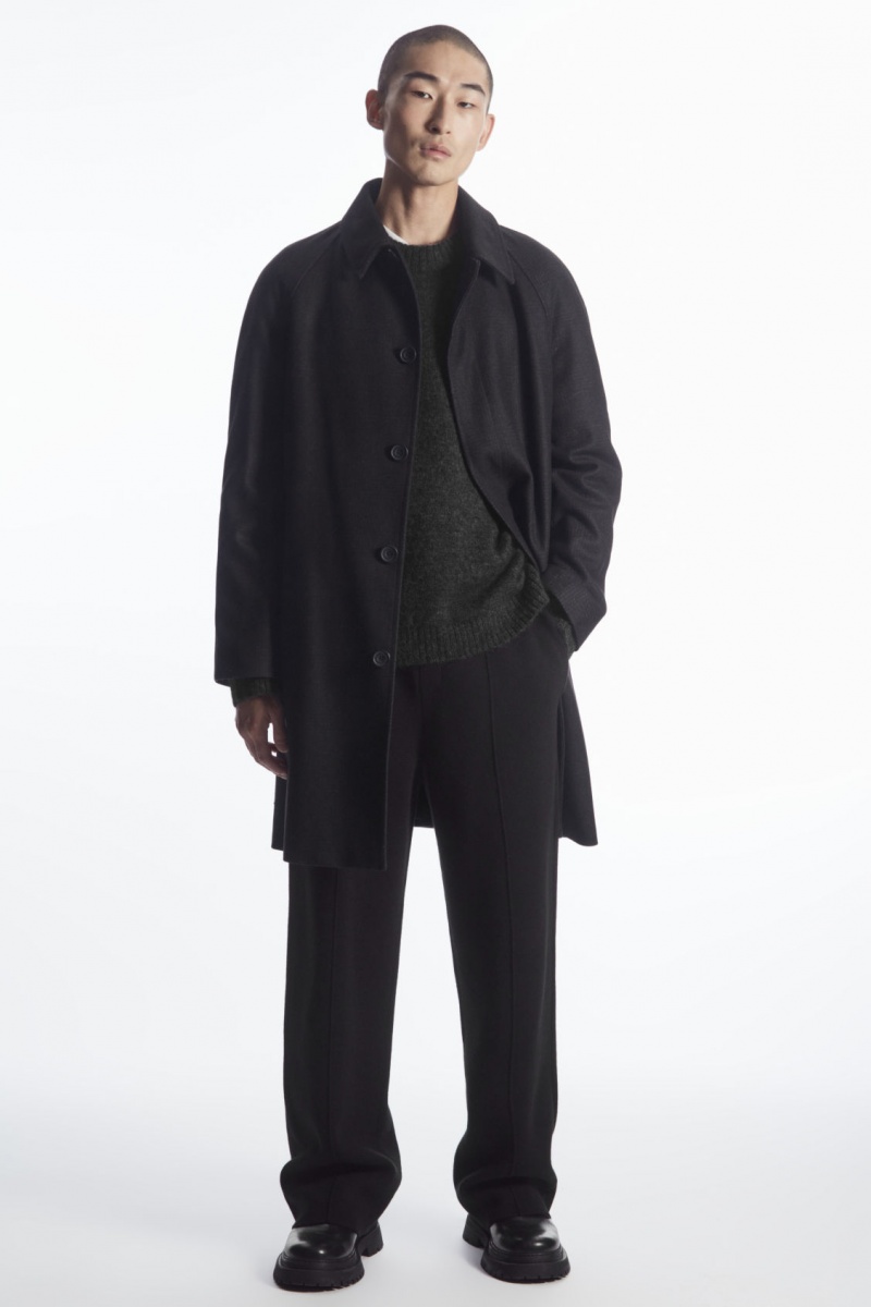 Pánské Svetry COS Oversized Alpaca-Blend Černé | FVDU-83294