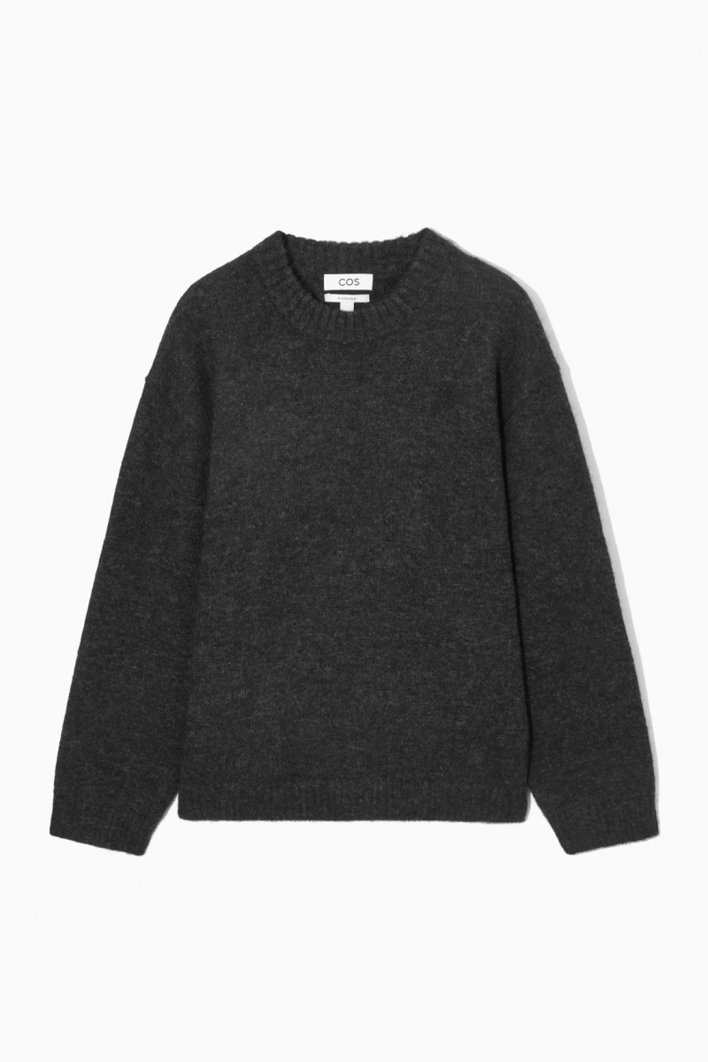 Pánské Svetry COS Oversized Alpaca-Blend Černé | FVDU-83294