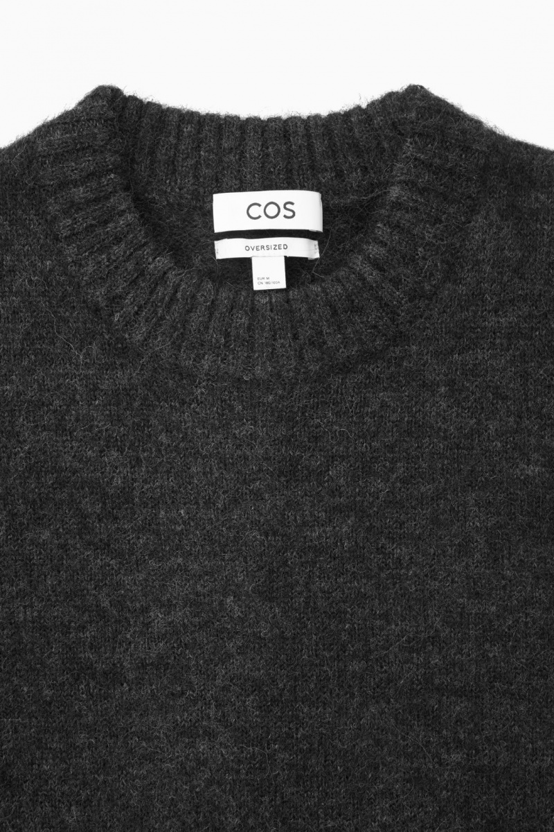Pánské Svetry COS Oversized Alpaca-Blend Černé | FVDU-83294