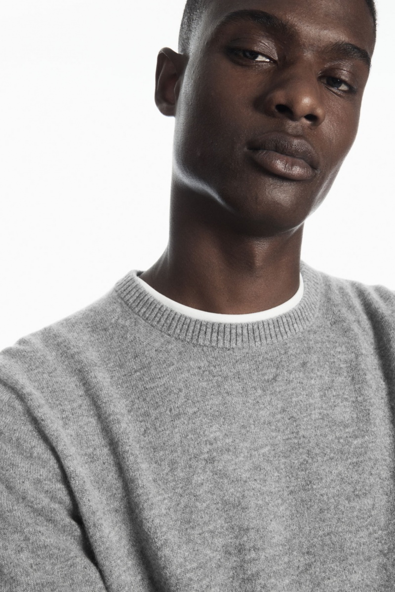 Pánské Svetry COS Pure Cashmere Šedé | DJNX-48361