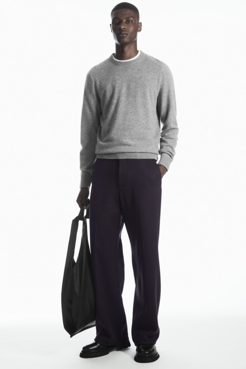 Pánské Svetry COS Pure Cashmere Šedé | DJNX-48361
