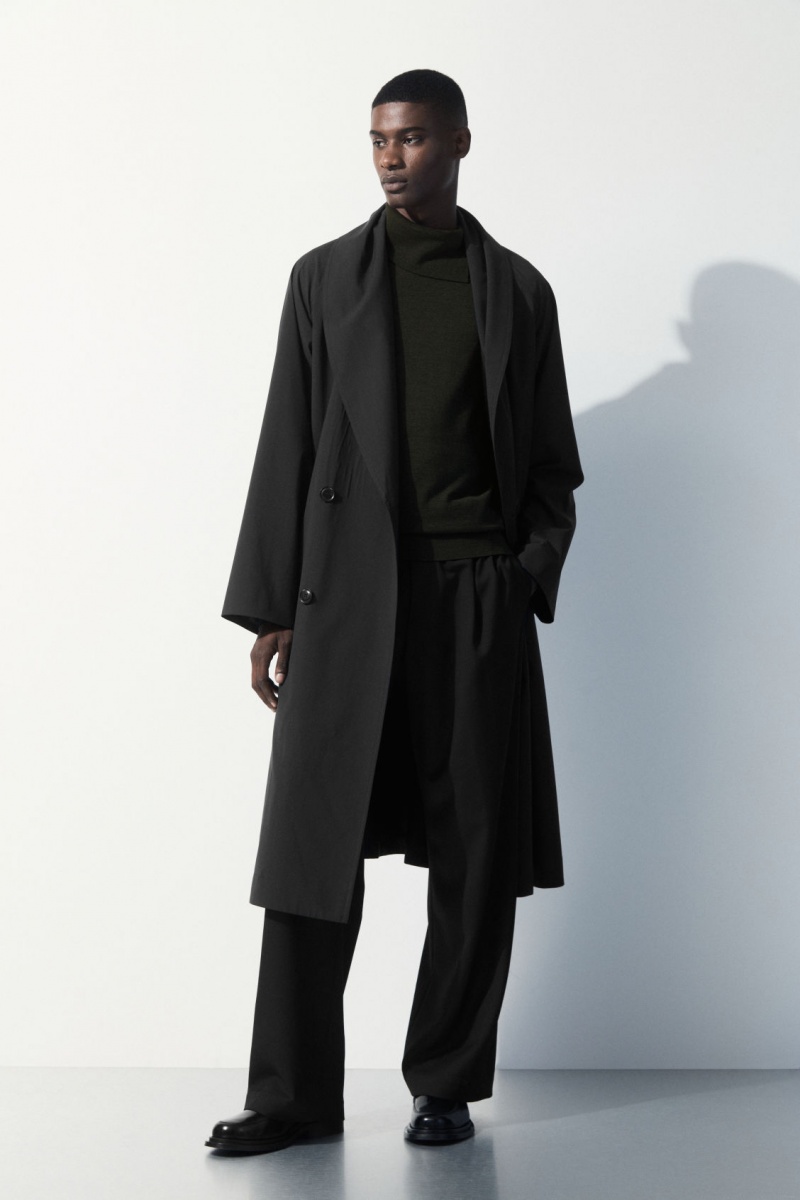 Pánské Svetry COS The Merino Vlna Roll-Neck Tmavě Zelene | GXFZ-30614