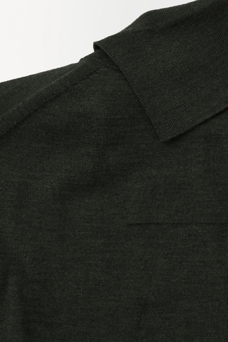 Pánské Svetry COS The Merino Vlna Roll-Neck Tmavě Zelene | GXFZ-30614