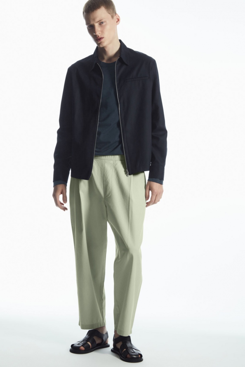 Pánské Tričko COS Lehké Long-Sleeved Tmavě Blankyt | TUSC-72401