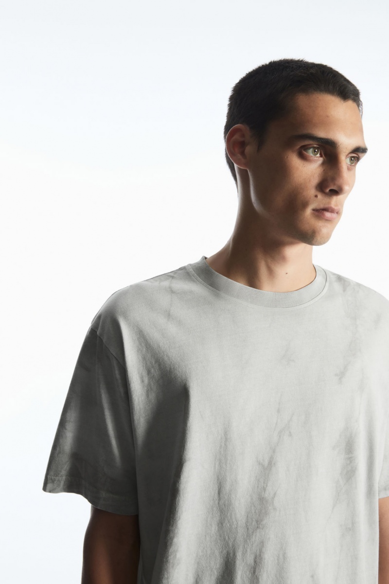 Pánské Tričko COS Oversized-Dye Šedé | SYJE-41287