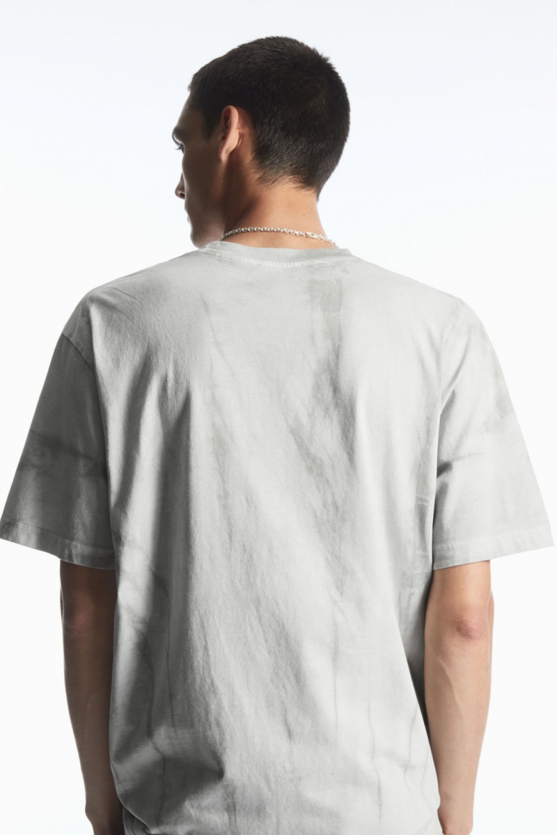 Pánské Tričko COS Oversized-Dye Šedé | SYJE-41287