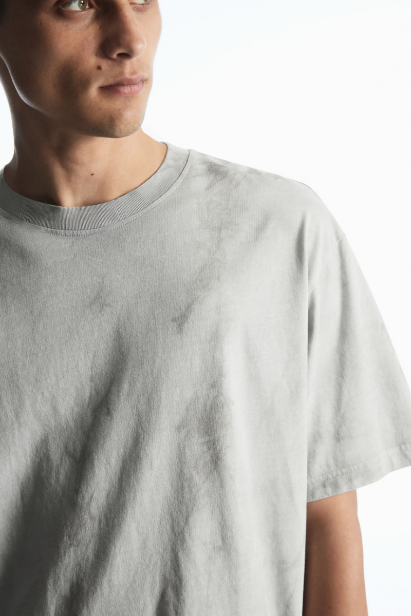 Pánské Tričko COS Oversized-Dye Šedé | SYJE-41287