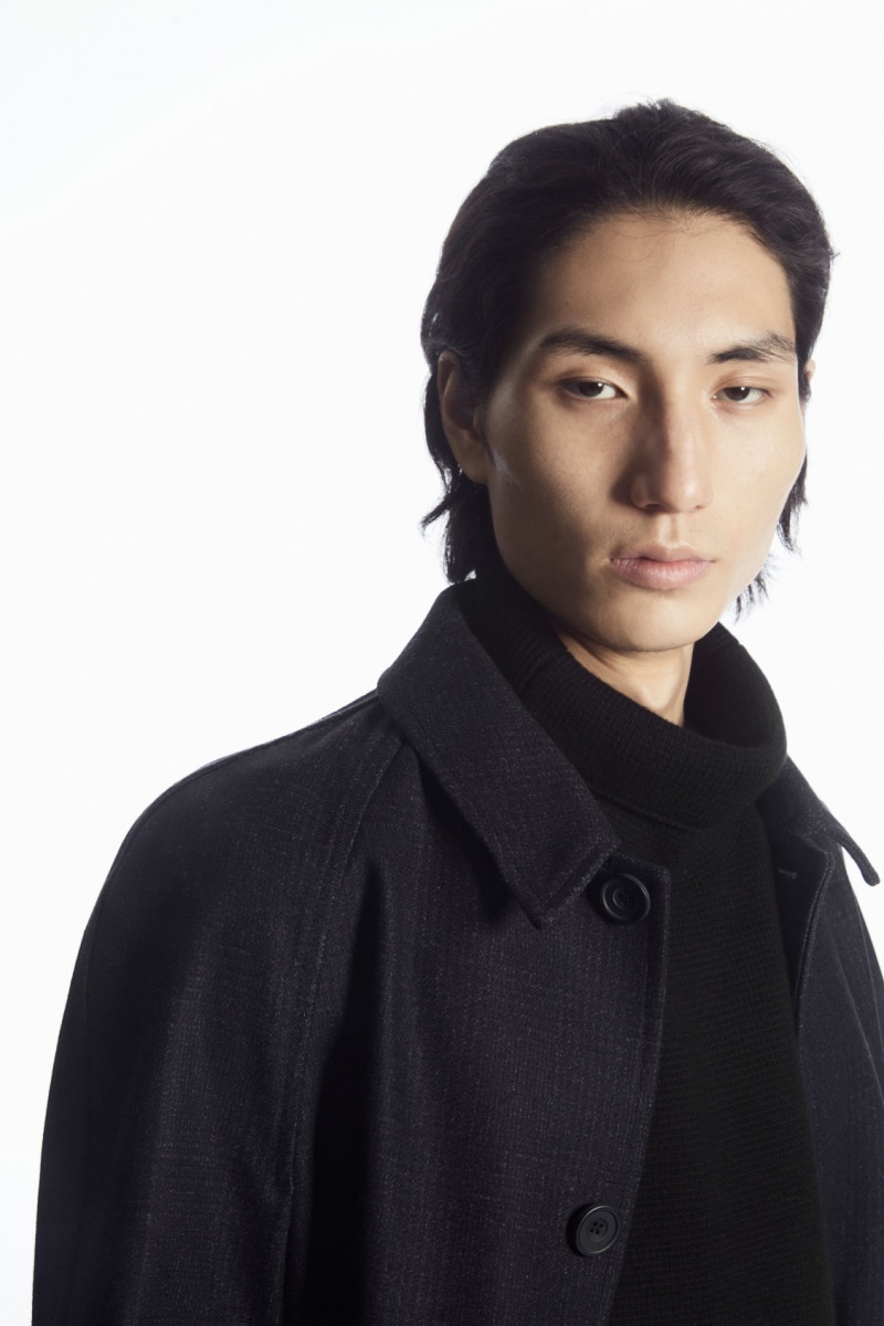 Pánské Vesta COS Vlna Rollneck Collar Černé | NJUT-64123