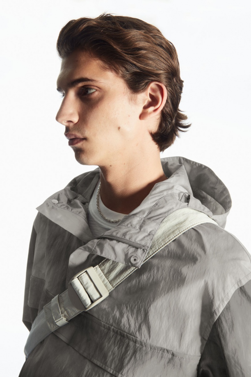 Pánské Větrovka COS Tie-Dye Print Packable Šedé | ITMK-74392