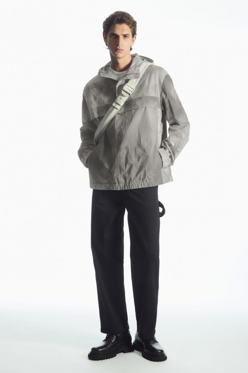 Pánské Větrovka COS Tie-Dye Print Packable Šedé | ITMK-74392