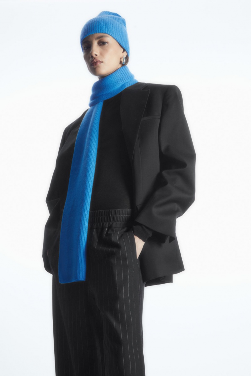 Pánské Šátek COS Cashmere-Blend Světle Blankyt | DWES-20947