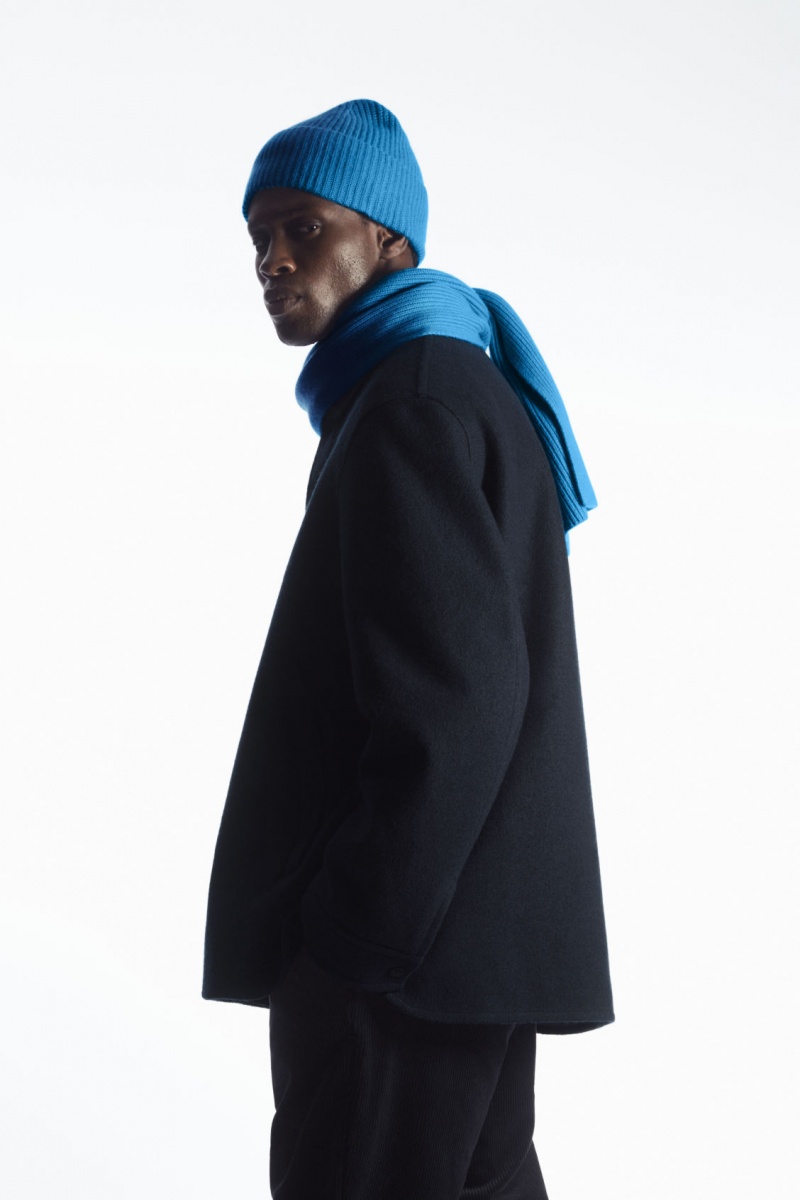 Pánské Šátek COS Cashmere-Blend Světle Blankyt | DWES-20947